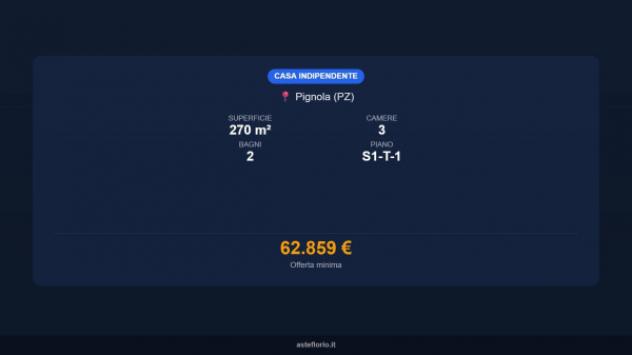 Immobile in asta di 270 m², box auto in vendita a Pignola - Foto 16