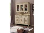 Credenza Bologna 3 Ante 3 cassetti vetrina 3 Ante laccato decorato cod 7600/7601