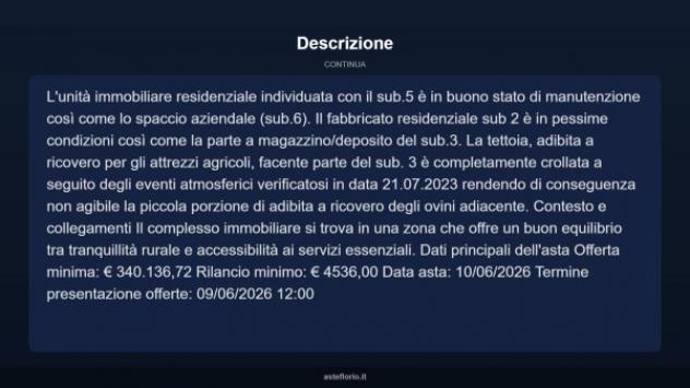 Immobile in asta di 400 m² con più di 5 locali in vendita a Borgo San Giacomo - Foto 12