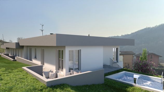 Nembro collinare trilocale doppi servizi Nuovo classe A4 - Foto 6