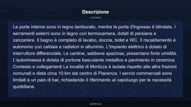 Immobile in asta di 100 m² con più di 5 locali e box auto in vendita a Piacenza - Foto 18