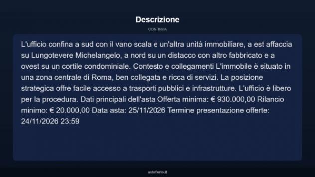 Immobile in asta di 223 m² con più di 5 locali in vendita a Roma - Foto 6