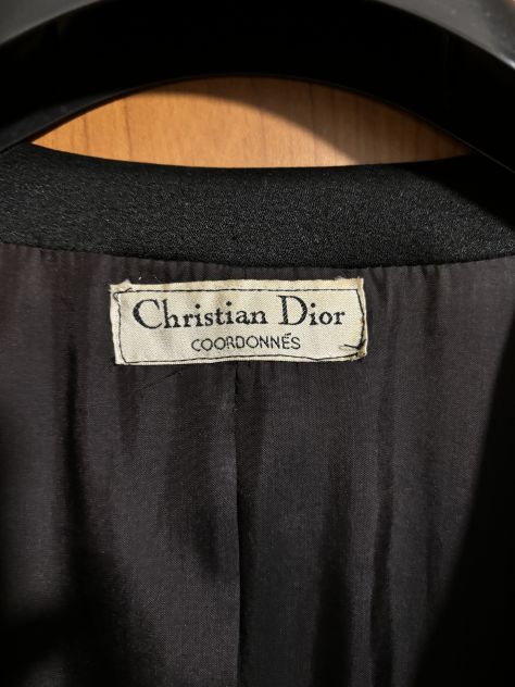TAILLEUR GIACCA E GONNA VINTAGE ANNI 70’/80’,FIRMATO”CHRISTIAN DIOR”ORIGINALE,TA - Foto 6