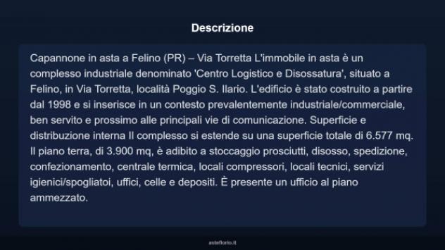Immobile in asta di 6577 m² in vendita a Felino - Foto 4