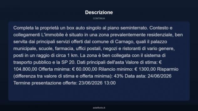 Immobile in asta di 72 m², box auto in vendita a Mornago - Foto 15