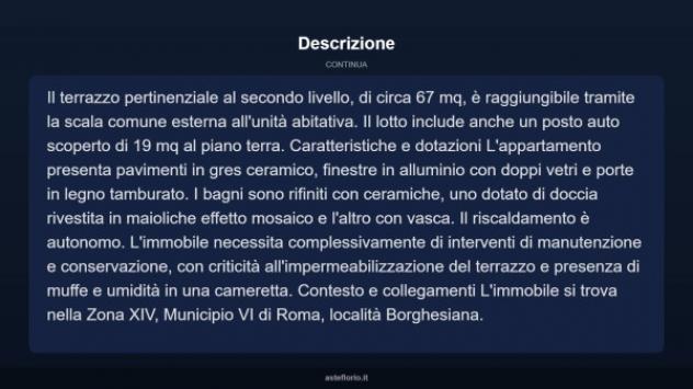 Immobile in asta di 89 m², box auto in vendita a Roma - Foto 17