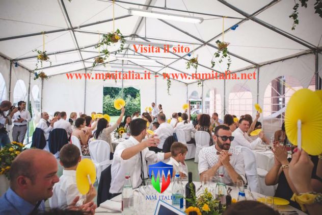 Tendoni per eventi esterni professionali  5 x 10 x 2,6 mt. pvc  Ignif. a Chieti - Foto 7