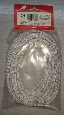 cavetto a treccia di seta 3 x 0,75 mm 10 metri - Foto 2