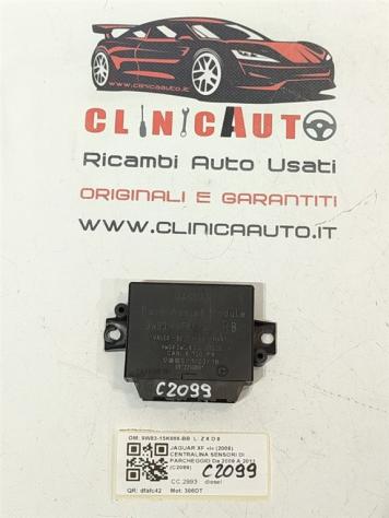 CENTRALINA SENSORI DI PARCHEGGIO JAGUAR XF Serie 9W83-15K866-BB 7G (0811)