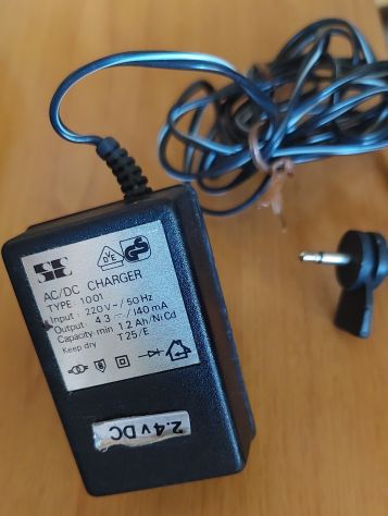 alimentatore adattatore DC output 4,3 V 140 mA capacity min 1.2 Ah/NiCd AC/DC - Foto 2