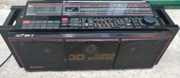 Hitachi TRK-3D7 MK II boombox con subwoofer usato (LEGGERE BENE ANNUNCIO)