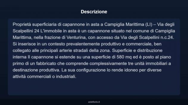 Immobile in asta di 580 m² in vendita a Campiglia Marittima - Foto 3