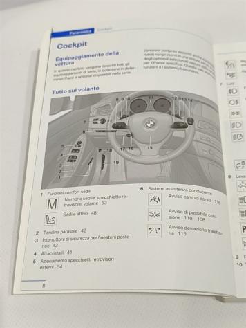 LIBRETTO USO E MANUTENZIONE BMW Serie 5 Touring (F11) N47D20C (10) - Foto 4