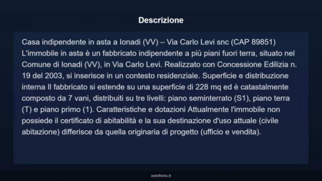 Immobile in asta di 228 m² in vendita a Jonadi - Foto 7