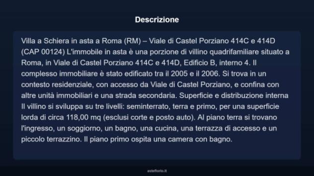 Immobile in asta di 118 m², box auto in vendita a Roma - Foto 4