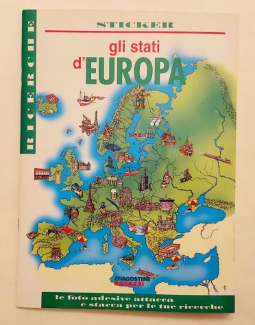 Gli stati d'Europa sticker.Le foto adesive attacca e stacca x le tue ricerche