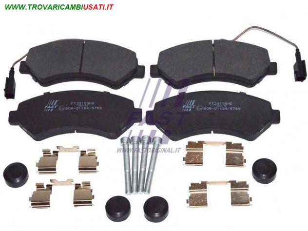 PASTIGLIE FRENO FIAT DUCATO 06 ANTERIORE 2-SENSORI 17Q HEAVY 11 SPRING 74MM FT29158HD Meccanica Impianto frenante Freni Pastiglie freni ant. FIAT -
