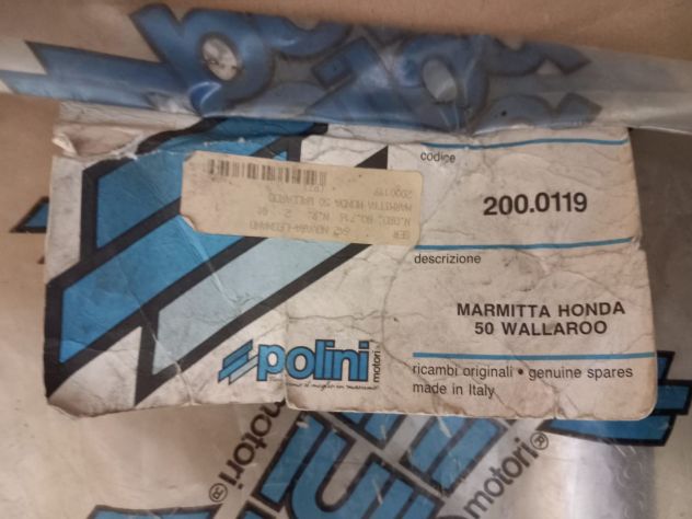 200.0199 Marmitta POLINI NUOVA per HONDA WALLAROO 50 1990/'94 - Foto 2