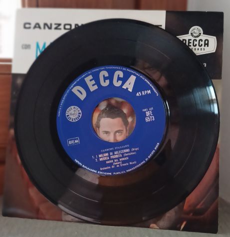 Mario del Monaco, CANZONI ITALIANA, DECCA LABEL DFE 573. - Foto 3