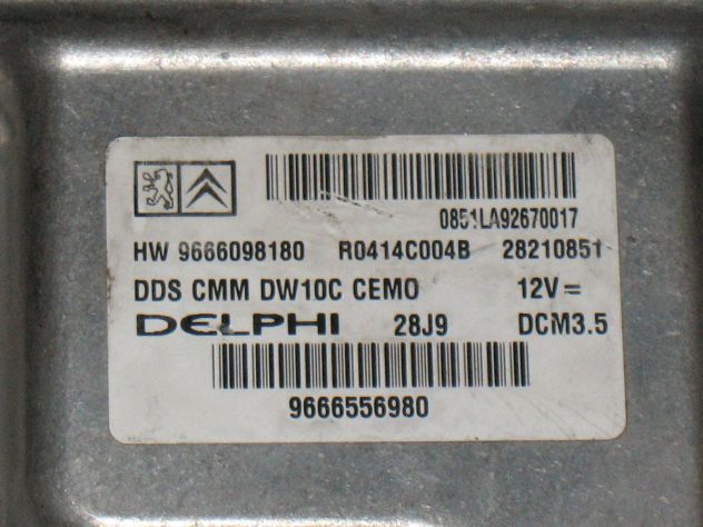 9666098180 ECU CENTRALINA PEUGEOT CITROEN DCM3.5 9666098180 9666556980 28210851 - Foto 2