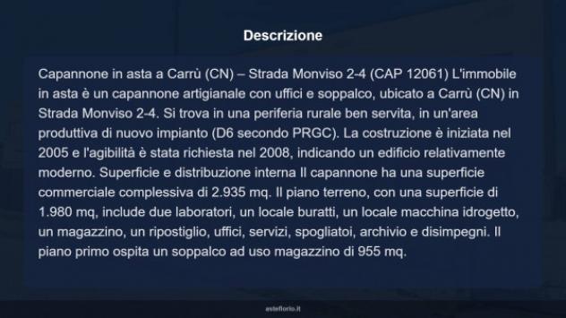 Immobile in asta di 2935 m² in vendita a Carrù - Foto 8