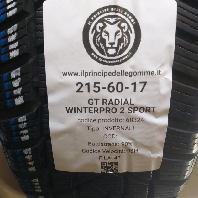 4 GOMME 215 60 17 GT RADIAL A68324 - Foto 2