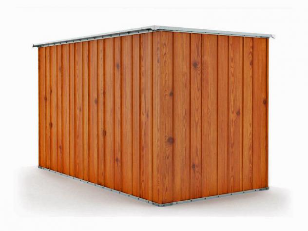 Box prefabbricato, casetta da giardino in lamiera zincata. Capanno deposito attrezzi in Acciaio Zincato 1.75 x 3.07 m x h1.82 m - 95 KG - 5,4 metri qu - Foto 2