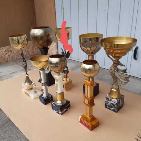 7 trofei vintage vinti a gare di pesca - Foto 4