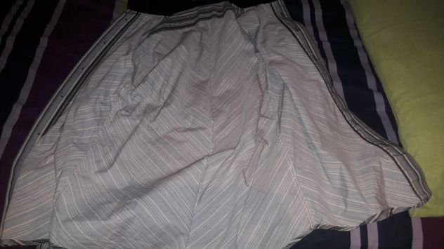 Camicia base grigia a coste bianche blu e nere Tg M - NUOVA - Foto 2