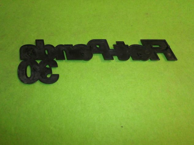 SCRITTA LOGO TARGHETTA POSTERIORE FIAT PANDA 30 REAR PLATE FIAT PANDA 30 - Foto 6