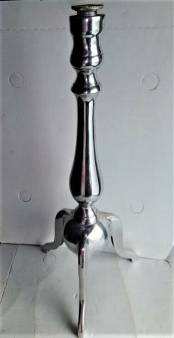 Base per candelabro (?) o altro in alluminio vintage - Foto 2