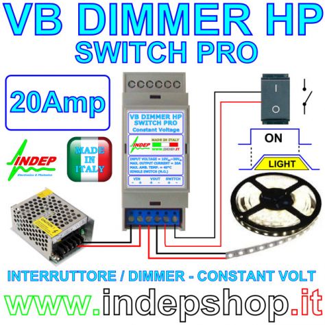 Dimmer a interruttore per Strisce led 480W alba-tramonto - Foto 4