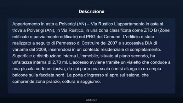 Immobile in asta di 109 m², box auto in vendita a Polverigi - Foto 3