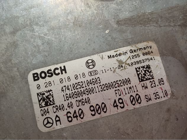 Ecu Sprinter A6409004900 0281018018 Mercedes Classe A B W245 0281018018 CENTRAL - Foto 5