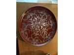 Grande piatto vintage Richard Ginori anni ’50-’60 con decoro argentato