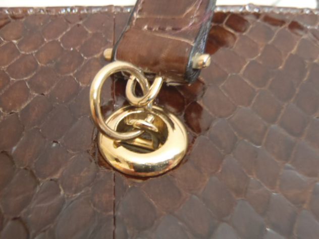 Borsa in pelle pitone - Foto 7