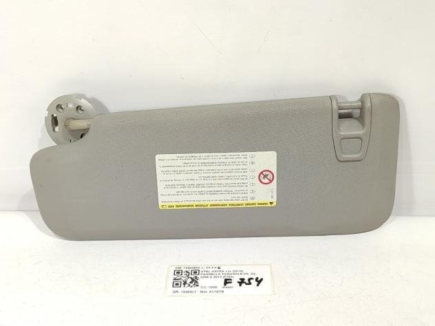 PARASOLE ALETTA LATO PASSEGGERO OPEL Astra J 2° Serie 13302542 A17DTR (11)