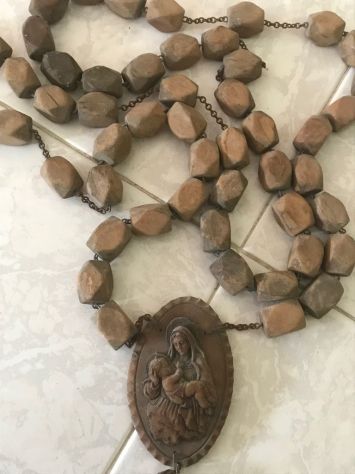 Antico rosario In legno - Foto 2