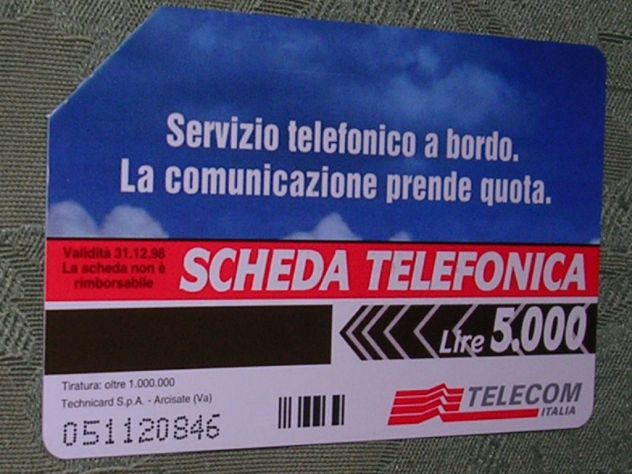 SCHEDA TELEFONICA ITALIA 18