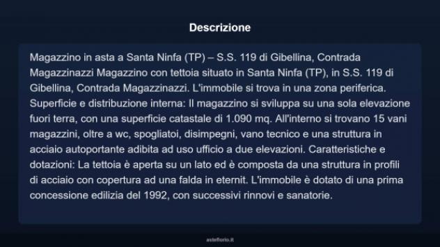 Immobile in asta di 1090 m² in vendita a Santa Ninfa - Foto 3