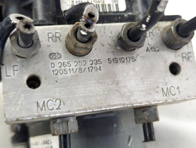 51910175 CENTRALINA POMPA AGGREGATO ABS FIAT PUNTO EVO 1.4 M 57KW 5M 5P (2012) RICAMBIO USATO 0265252235 - Foto 6
