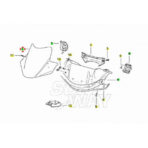 Cupolino Aprilia SR WWW Street AP8258564 - Foto 8