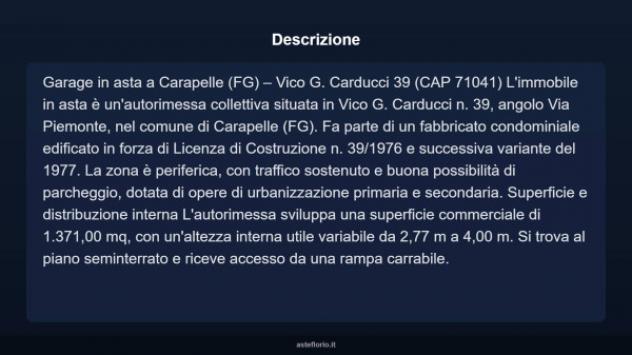 Immobile in asta di 1371 m² in vendita a Carapelle - Foto 5