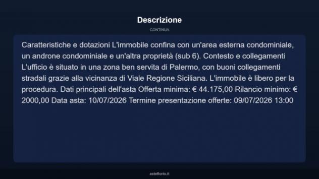Immobile in asta di 61 m² in vendita a Palermo - Foto 6