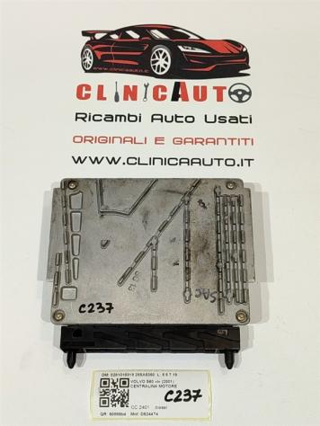 CENTRALINA MOTORE VOLVO S60 1° Serie 0281010319 28SA5360 D5244T4 diesel 2401 (0009) - Foto 3