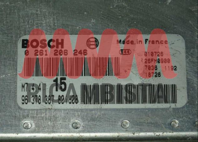 0261206246 9637838780 Citroen Saxo 1.1 centralina motore Bosch - Foto 2