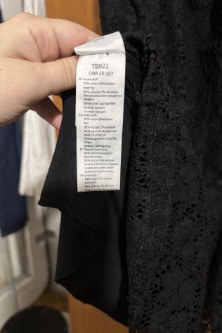 MINI ABITO/VESTITO OTTIME CONDIZIONI,PIZZO NERO,ELASTICIZZATO,MARCA URBAN CLASSI - Foto 10