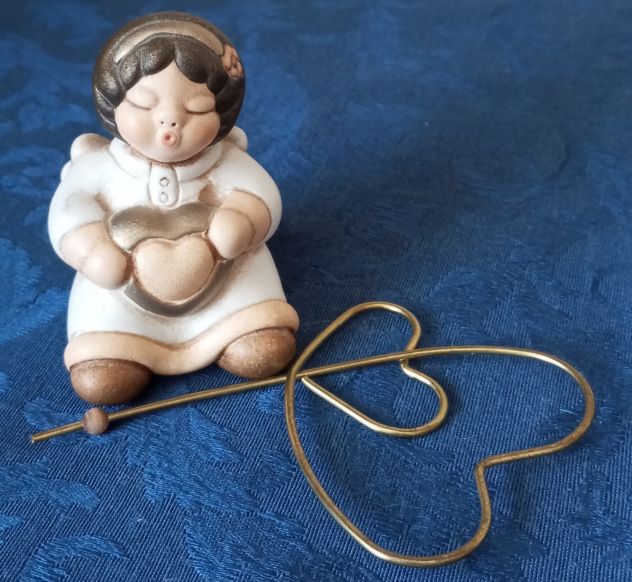 THUN Portafoto Angelo Bimbo Cuore in Ceramica Originale THUN - Foto 10