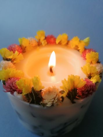 Candele di Soia e Fiori secchi naturali - Foto 5