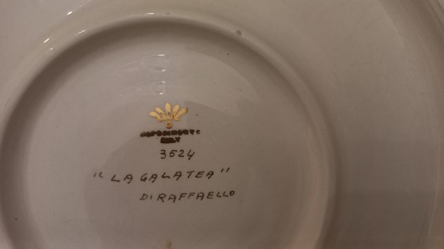Coppia piatti in ceramica Capodimonte anni '70 - Foto 4